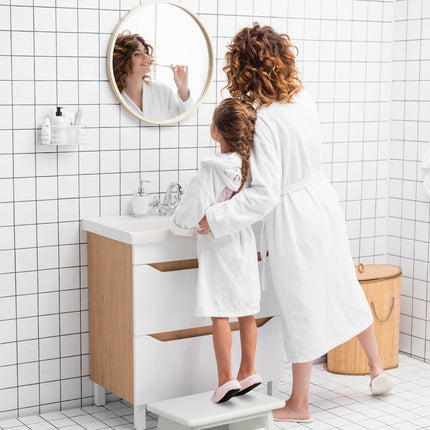Repose-pieds en bambou - Blanc, durable, polyvalent