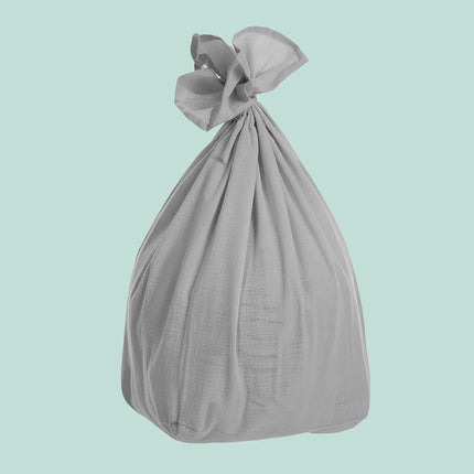 Panier à linge en bambou, panier à linge à 2 compartiments avec couvercle