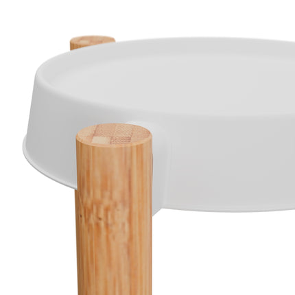 Support pour plantes d'intérieur en bambou et plastique - Grande étagère de présentation
