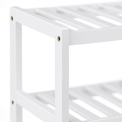 Étagère à chaussures en bambou, 3 niveaux, design gain de place