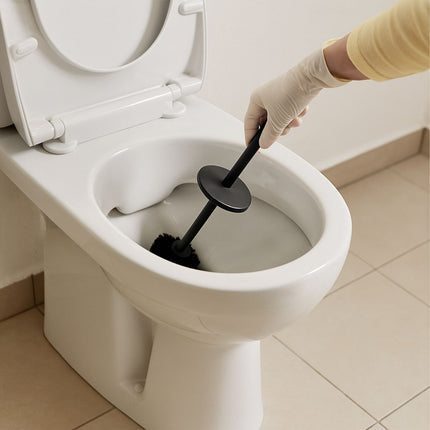 WC-Bürsten- und Papierhalter-Set aus Bambus und Edelstahl