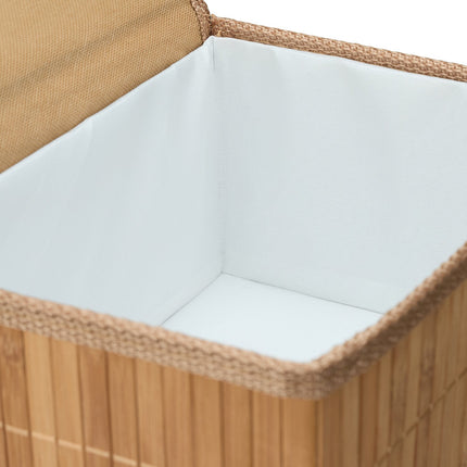 Lot de 2 boîtes de rangement en bambou - Multifonctions avec couvercles