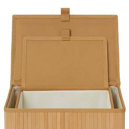 Lot de 2 boîtes de rangement en bambou - Multifonctions avec couvercles