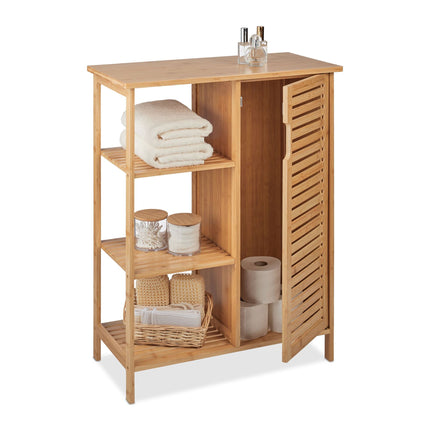 Meuble de salle de bain en bambou