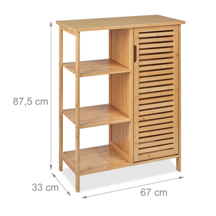 Meuble de salle de bain en bambou