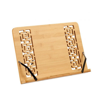 Bibliothèque en bambou avec motif