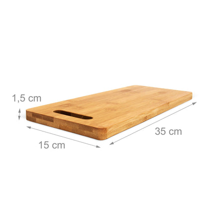 Lot de 4 planches à découper en bambou