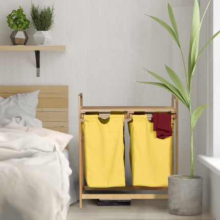 Étagère à linge en bambou