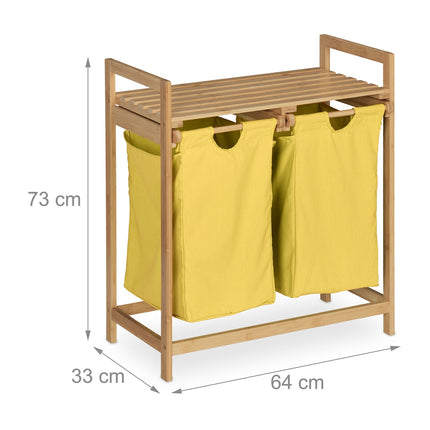 Étagère à linge en bambou