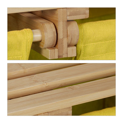 Étagère à linge en bambou