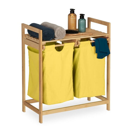 Étagère à linge en bambou