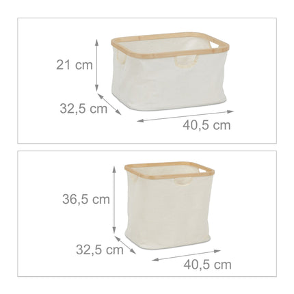 Étagère à linge en bambou avec 2 étagères