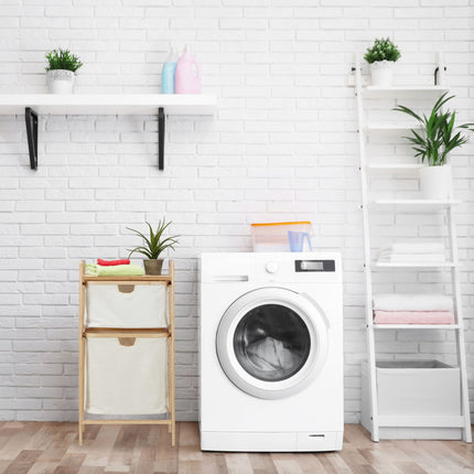 Étagère à linge en bambou avec 2 étagères