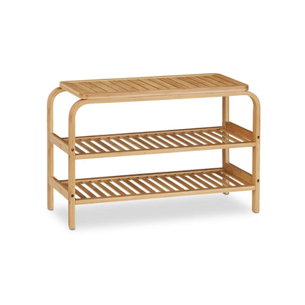 Banc à chaussures en bambou