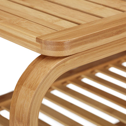 Banc à chaussures en bambou