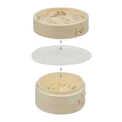 Cuiseur vapeur en bambou 13,5 cm lot de 3