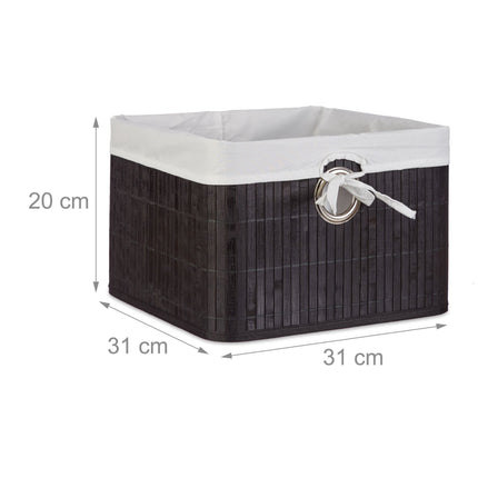 Panier de rangement en bambou