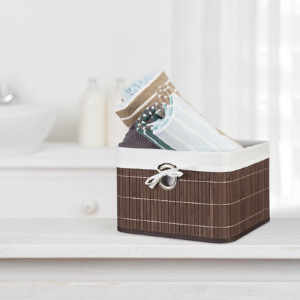 Panier de rangement en bambou