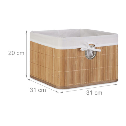 Panier de rangement en bambou