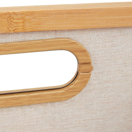 Lot de 3 paniers de rangement en bambou