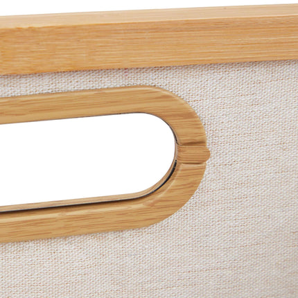 Lot de 3 paniers de rangement en bambou
