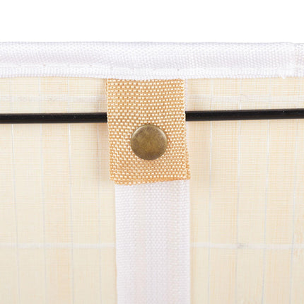Panier de rangement en bambou avec imprimé
