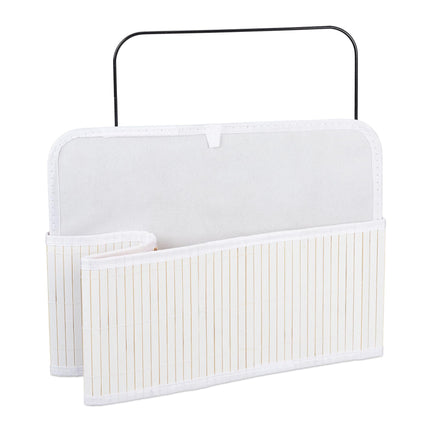 Panier de rangement en bambou avec imprimé
