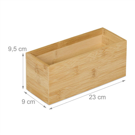 Bambus-Aufbewahrungsbox, 2er-Pack