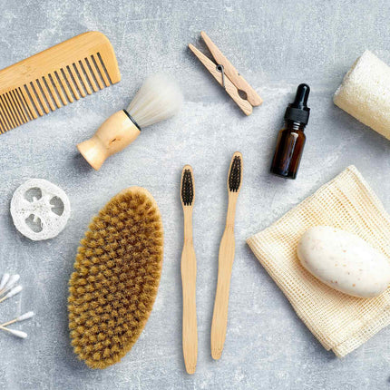 Brosses à dents en bambou, lot de 24