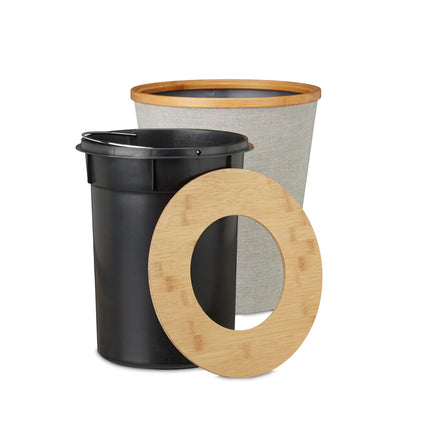 Poubelle ronde en bambou