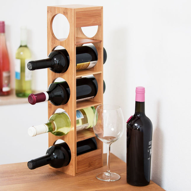Casier à vin en bambou - lot de 2