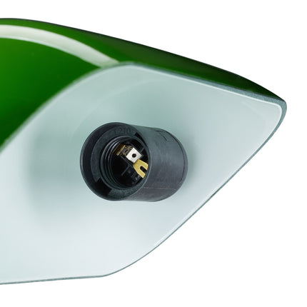 Lampe de banquier avec écran vert