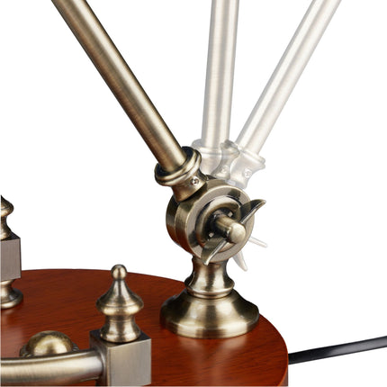 Lampe de banquier avec écran vert