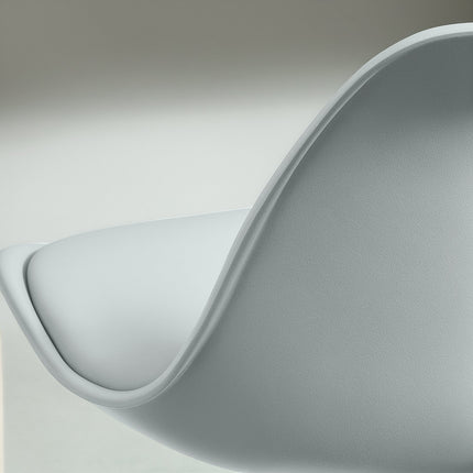 Lot de 2 tabourets de bar, chaises de bar rembourrées avec cadre en acier, dossier, chaises de cuisine réglables en hauteur avec repose-pieds, tabouret de comptoir rotatif à 360° pour cuisine, salon, salle à manger, simili cuir gris