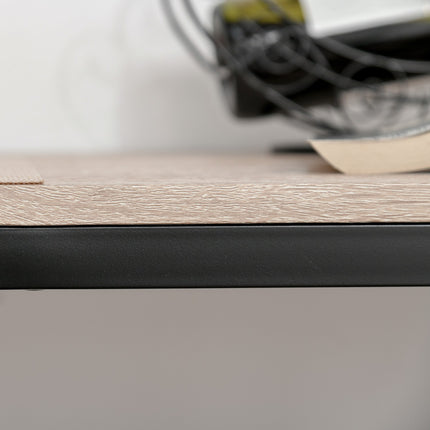 3-teiliges Bartisch-Set mit zwei Stühlen, naturfarbenes MDF