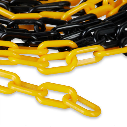 Chaîne de barrière en noir et jaune