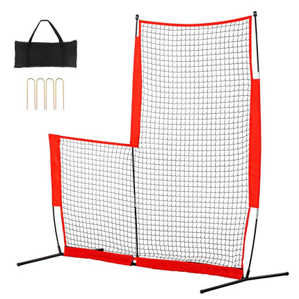Baseball Softball L Screen 7x7 Ft Pitcher Protector Net