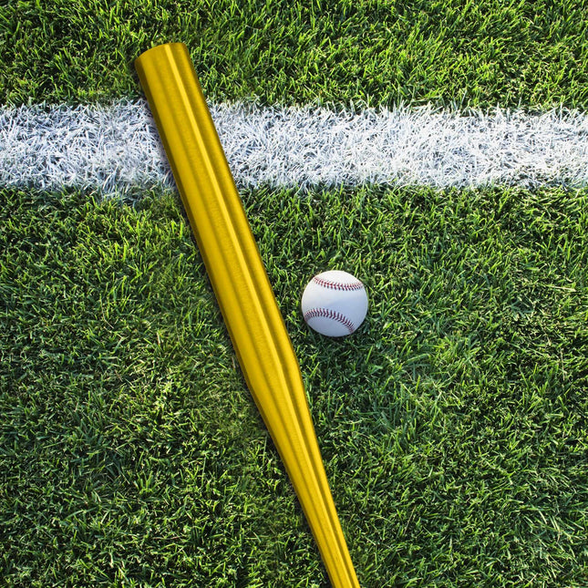 Baseballschläger aus goldenem Aluminium