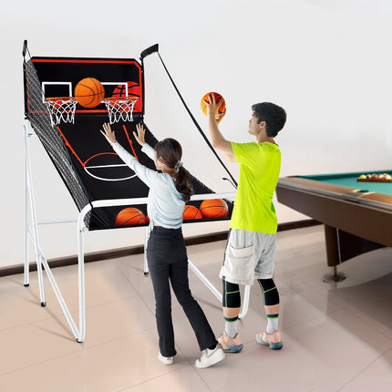 Basketball Arcade Game, Foldable 2 Player, Electronic Score