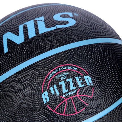 Ballon de basket noir taille 5 - Usage intérieur/extérieur
