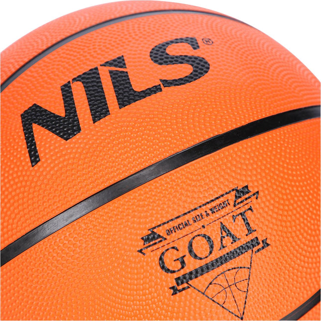 Ballon de basket taille 7, orange, matériau durable