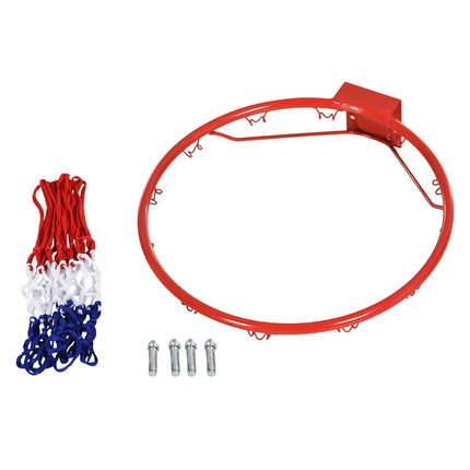 Basketballkorb mit Netz, Stahlrahmen, 46 cm Durchmesser