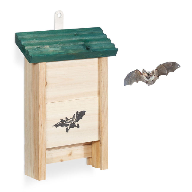 Maison pour chauves-souris avec toit vert