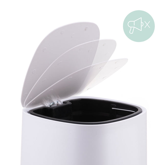 Bathroom Bin 5L, Soft-Close, Foot Pedal