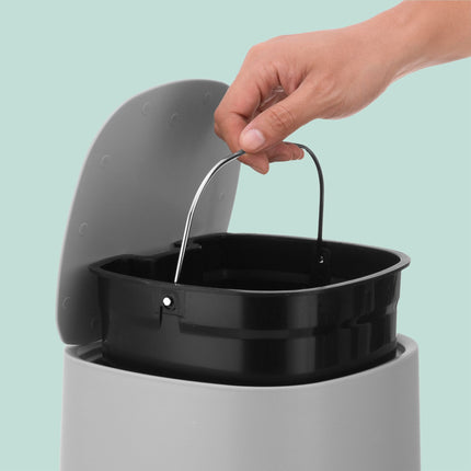 Badezimmereimer 5L, Soft-Close, Fußpedal