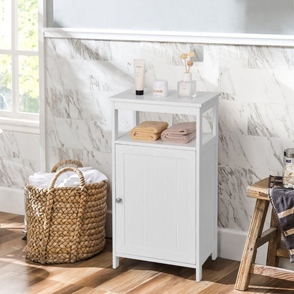 Badezimmerschrank mit verstellbarem Regal, weißes MDF