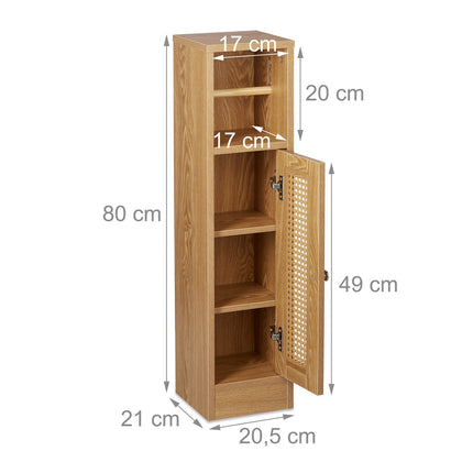 Meuble de salle de bain avec rangement et porte-rouleau de papier toilette