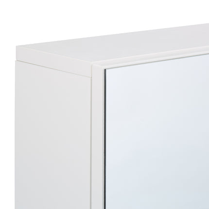 Armoire de toilette avec miroir et étagère réglable
