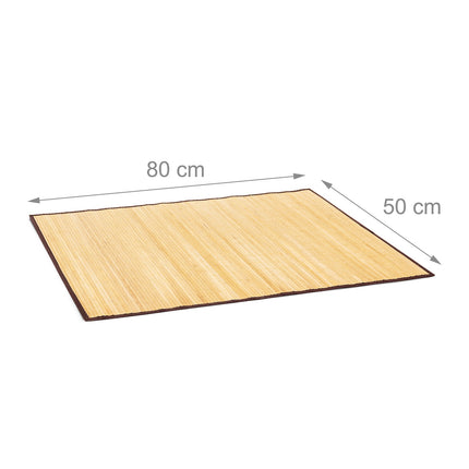 Bathroom mat bamboo different sizes