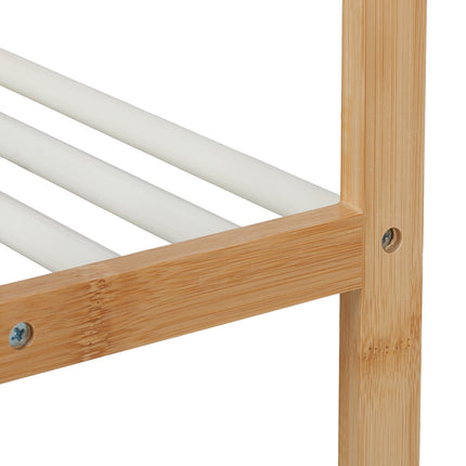 Étagère de salle de bain avec porte-serviettes